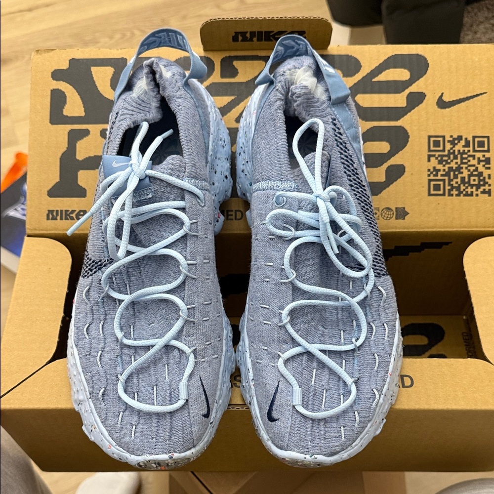 Nike space hippie 04 Light Blue Knit Sneakers